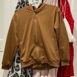 Brown zipper jacket